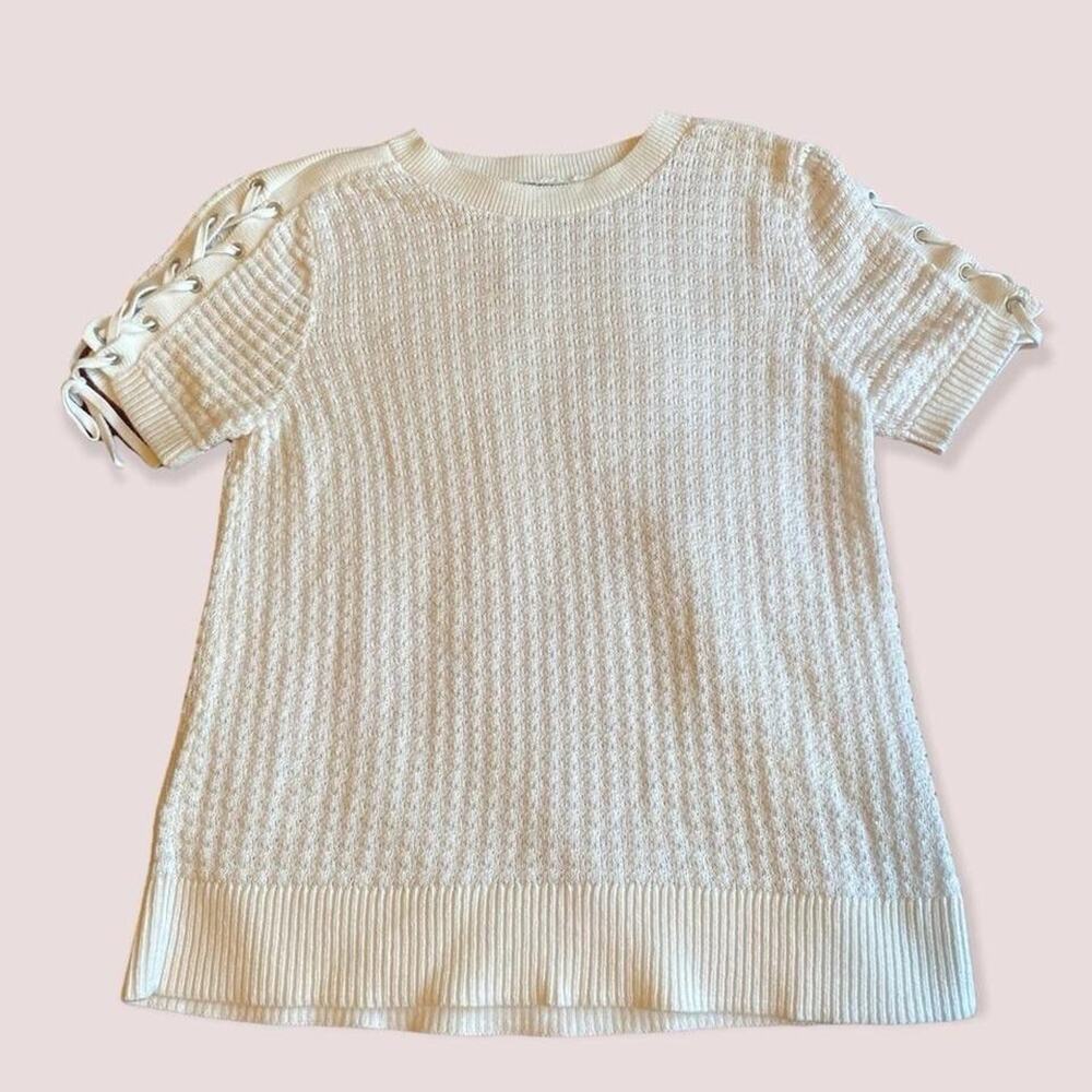 banana republic blouse small Knit Top Casual Basic Neutral School